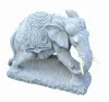 Artikelbild 4 des Artikels “Nandi - Kleiner Elefant, nach rechts gebogen, 45cm L | Steinguss “